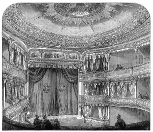 Circle Prints: Interior of the Royal Court Theatre, Sloane-Square, 1871. Creator: Unknown