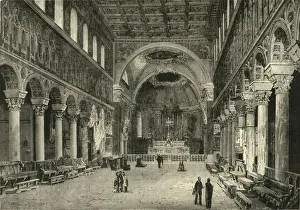 6th Century Prints: Interior of San Apollinare Nuovo, Ravenna, 1890. Creator: Unknown