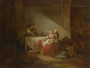 Interior Scene. The Happy Mother, Second Half of the 18th cen Artist: Fragonard, Jean Honore (1732-1806)
