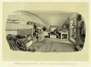 Journey Collection: Interior of a Shallow-Draft Cargo Vessel on the Lena River, 1856