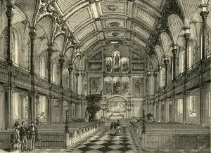 William Henry Prior Prints: Interior of St. Andrews Church, c1872. Creator: Unknown