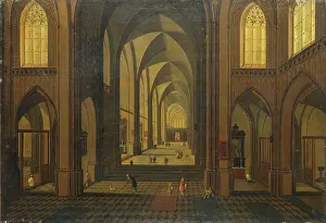 Francken Prints: Interior of St Charles Borromeo Church in Antwerp