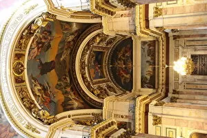 Auguste De Montferrand Gallery: Interior, St Isaacs Cathedral, St Petersburg, Russia, 2011. Artist: Sheldon Marshall
