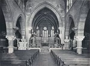 Interior of St. James the Less, Westminster, c1903. Artist: W Ingle