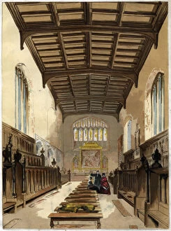 Lady Margaret Gallery: Interior of St Johns College Chapel, Cambridge, Cambridgeshire