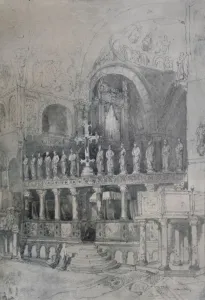 Geoffrey Holme Collection: Interior of St. Mark s, c1830, (1925). Creator: Samuel Prout