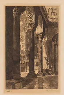 Otto H Bacher American Prints: Interior of St. Marks, Venice. Creator: Otto H. Bacher (American, 1856-1909)