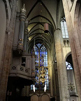 Interior, St. Martin's Cathedral, Utrecht, Netherlands, 2013. Creator: LTL