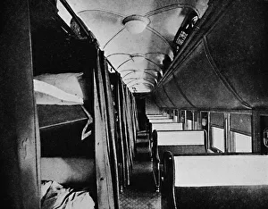 Cecil J Allen Prints: Interior of Standard Sleeper, Canadian Pacific Railway, 1926