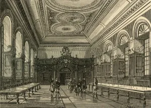 Livery Company Prints: Interior of Stationers Hall, 1876, (1897). Creator: Unknown