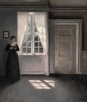 Interior, Strandgade 30, 1900. Creator: Hammershøi, Vilhelm (1864-1916)