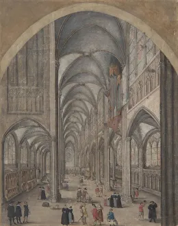 Vaulted Prints: Interior of Strasbourg Cathedral, ca. 1625-30. Creator: Attributed to Jacob van der