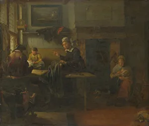 Interior of a Tailors Shop, c. 1660. Artist: Brekelenkam, Quiringh van (ca 1622-ca 1669)