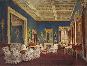 Interior in the Talyzins Manor House Denezhnikovo. Artist: Anonymous
