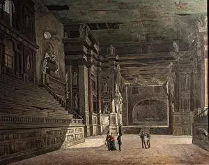 Parma Prints: Interior of the Teatro Farnese, c1860-1870. Creator: Contini, Giovanni (1828-1912)