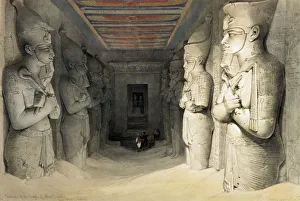 Interior of the Temple of Abu Simbel, Nubia, Egypt, c1845. Artist: David Roberts