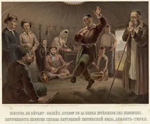 Gustav Fedor Pauli Prints: Interior of the tent of the Sultan of the Inner Kyrgyz Horde