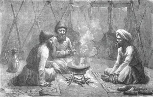Central Asia Prints: Interior of a Turcoman Tent; Notes on Western Turkistan, 1875. Creator: Unknown