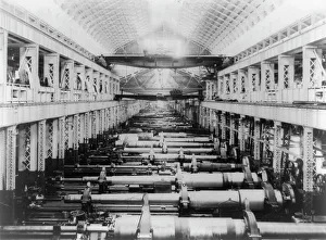 Ordnance Prints: Interior of U.S. gun shop, Washington Navy Yard, 1903. Creator: Frances Benjamin Johnston