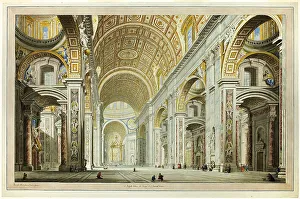 Apostolic Palace Prints: Interior View of the Church of St