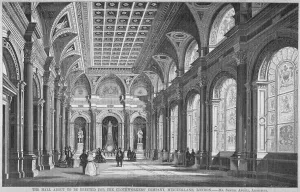 Interior view of the Clothworkers Hall, Mincing Lane, City of London, 1856. Artist