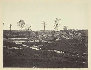 Trench Collection: Interior View of the Confederate Line, May 1865. Creator: Alexander Gardner
