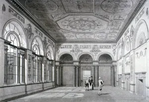 Court Room Prints: Interior view of the court room at the Bank of England, City of London, c1790