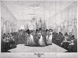 St Georges Fields Prints: Interior view of the Dog and Duck Inn, St Georges Fields, Southwark, London, 1789