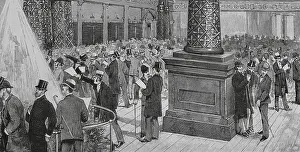 1883 Prints: Interior view of the Exchange Hall