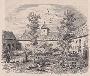 Jacque Prints: Interior View of a Farm, from Le Magasin Pittoresque, ca. 1852
