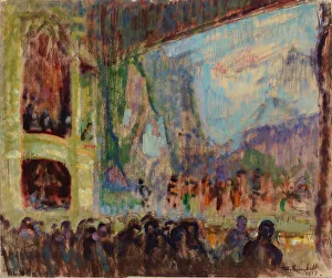 1919 Prints: Interior View of the Finnish Opera, 1919. Creator: Magnus Enckell