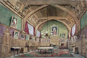 Emslie Prints: Interior view of the hall in Barnards Inn, London, c1875. Artist: John Phillipps Emslie