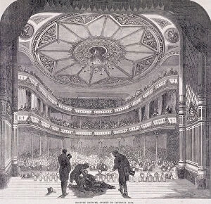 Applause Gallery: Interior view of Holborn Theatre Royal, High Holborn, Holborn, London, c1890. Artist