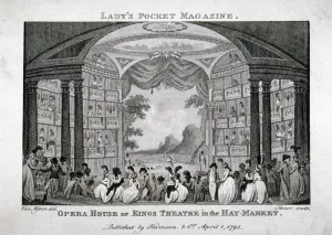 Storer Prints: Interior view of the Kings Theatre, Haymarket, London, 1795