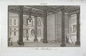Oxford Street Gallery: Interior view of the Pantheon, Oxford Street, Westminster, London, c1775
