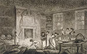 Dirt Gallery: Interior view of the premises of Nathaniel Bentley, Leadenhall Street, City of London, 1804