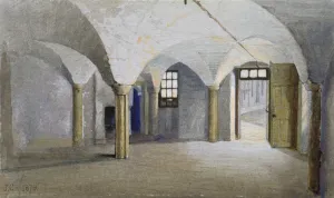 Law And Order Prints: Interior view of Queens Bench Prison, Borough High Street, Southwark, London, 1879