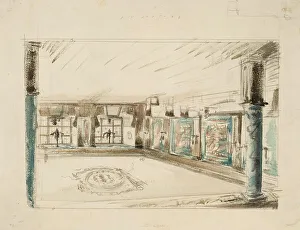 Carl August Henry Ericsson Prints: Interior view, room composition, 1925-1927. Creator: Henry Ericsson
