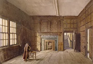 Spencer Prints: Interior view of Sir John Spencers room in Canonbury House, Islington, London, 1887