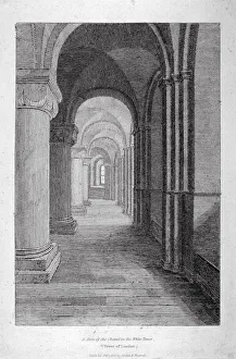 Aisle Prints: Interior view of the south aisle of St Johns Chapel in the White Tower