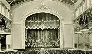 Auditorium Gallery: Interior view of the theatre in the Nicholas II Peoples House, St Petersburg, Russia, 1900s