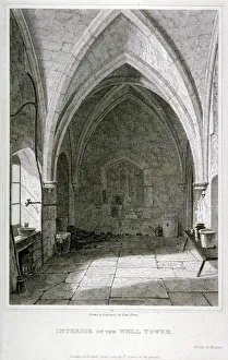 Edward Blore Prints: Interior view of the Well Tower, Tower of London, 1823. Artist: Edward Blore