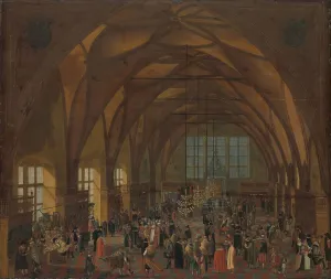 Gillis Sadeler Ii Prints: The Interior of the Vladislav Hall, Prague, after 1615. Creator: Unknown