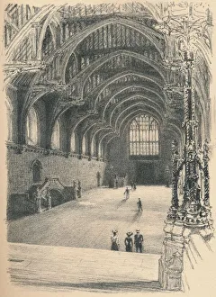 Gothic Style Gallery: Interior of Westminster Hall, Westminster Palace, 1902. Artist: Thomas Robert Way