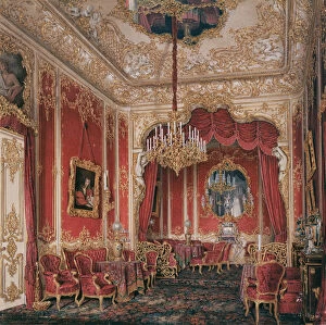 Eduard 1807 1887 Gallery: Interiors of the Winter Palace. The Boudoir of Empress Maria Alexandrovna, 1861