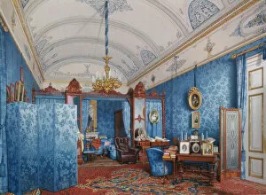 Interiors of the Winter Palace. The Dressing Room of Empress Maria Alexandrovna, 1857