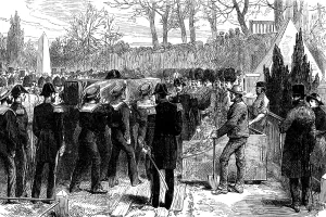 Mourner Prints: Interment of the remains of Lieutenant John Irving