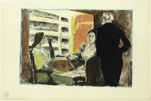 During Intermission, published 1894. Creator: Alexandre Lunois