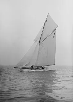 Mylne Collection: The International 10 Metre class Pampero (F8) sailing close-hauled, 1913. Creator