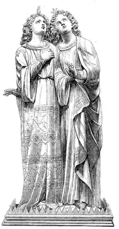 Ascension Prints: The International Exhibition: angels from the Hereford Screen, 1862. Creator: Unknown